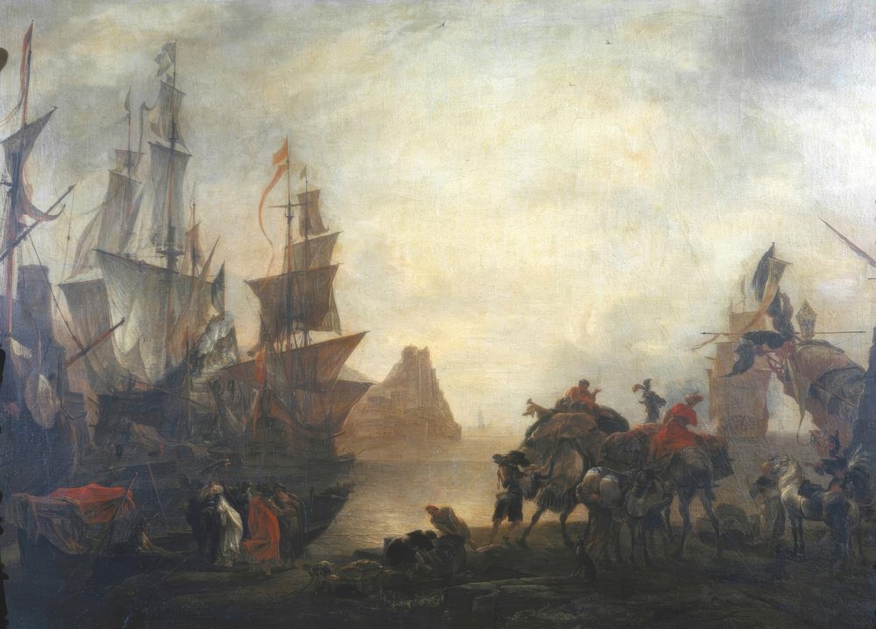 Orientalsk havn av Hendrik van Minderhout