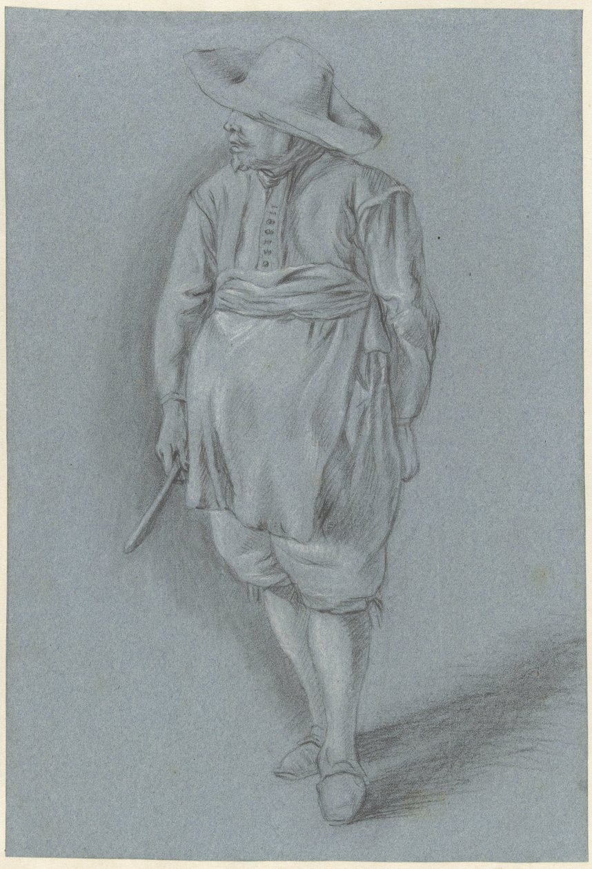 Man in 17e-eeuwse kledij met hoed, schort en mes   1357669   no       norwegian Successfully Translated  Original: Bald old man with a short beard, in profile right Translat: Bald old man with a short beard, in profile right 1266423 no norwegian Successful av Hendrik van Velthoven (attributed to)