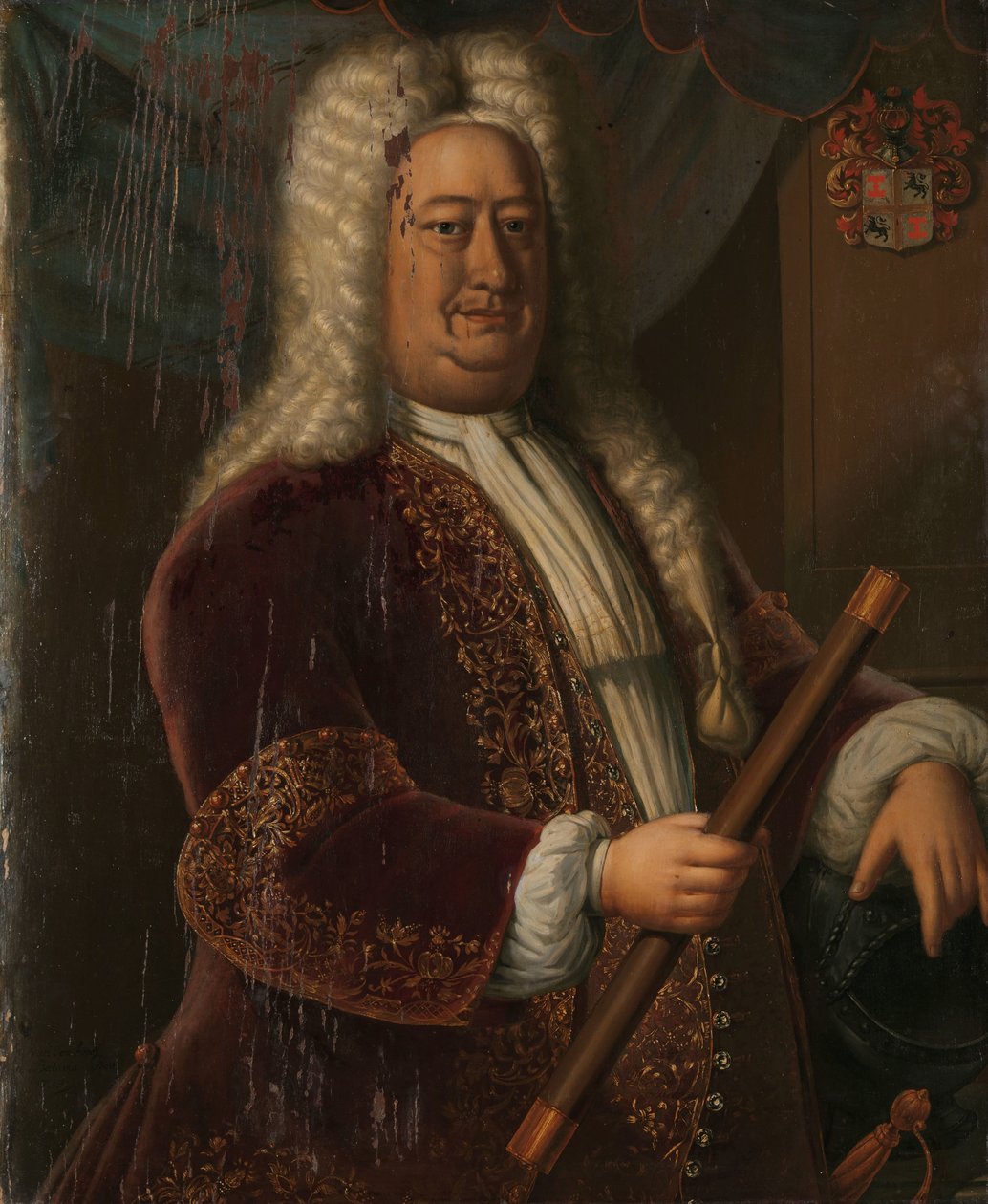 Dirk van Cloon (1730-1735) Portrett av Dirk van Cloon, generalguvernør i Nederlandsk Øst-India av Hendrik van den Bosch