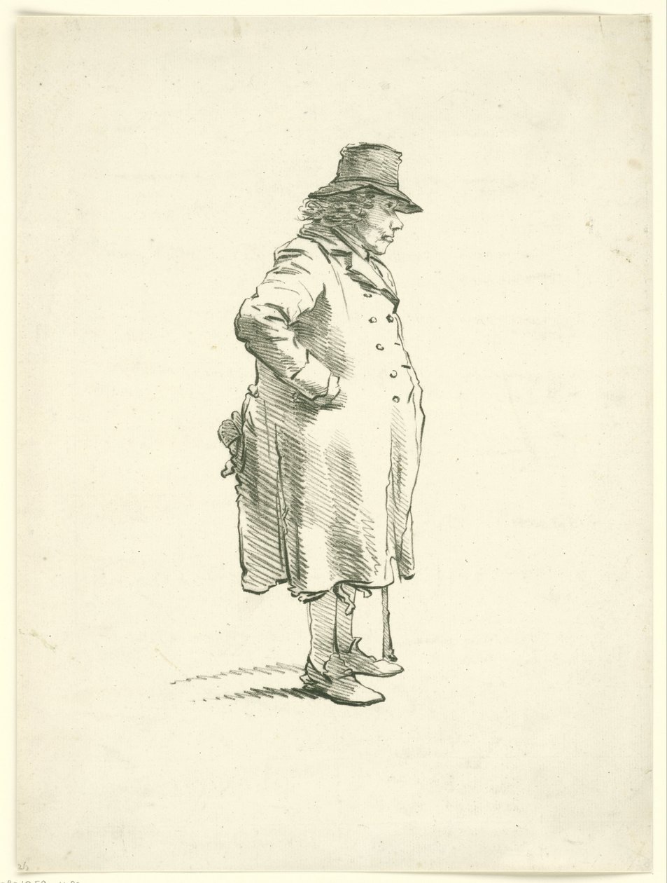Portrett av tiggeren Hendrik Delbroeck av Hendrik van der Burgh