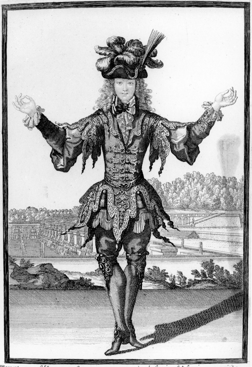 En mann av kvalitet kledd som en danser, ca. 1695 av Henri Bonnart