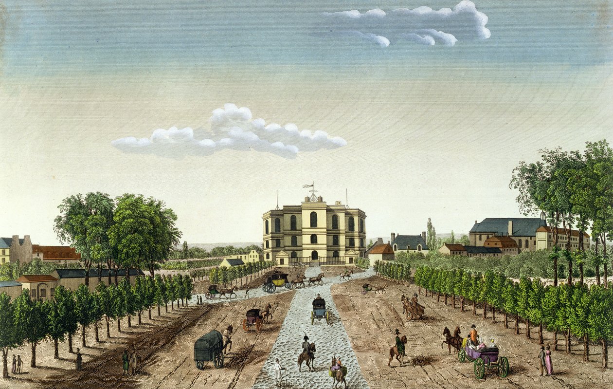 The Royal Observatory, ca. 1815-20 (fargegravering) av Henri Courvoisier Voisin