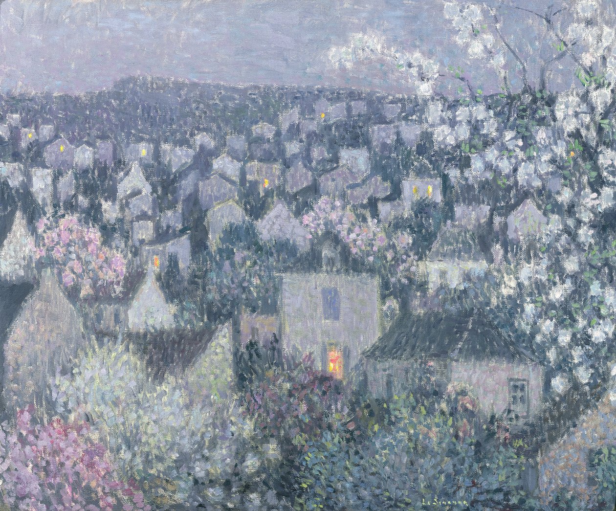 Vårkveld av Henri Eugene Augustin Le Sidaner