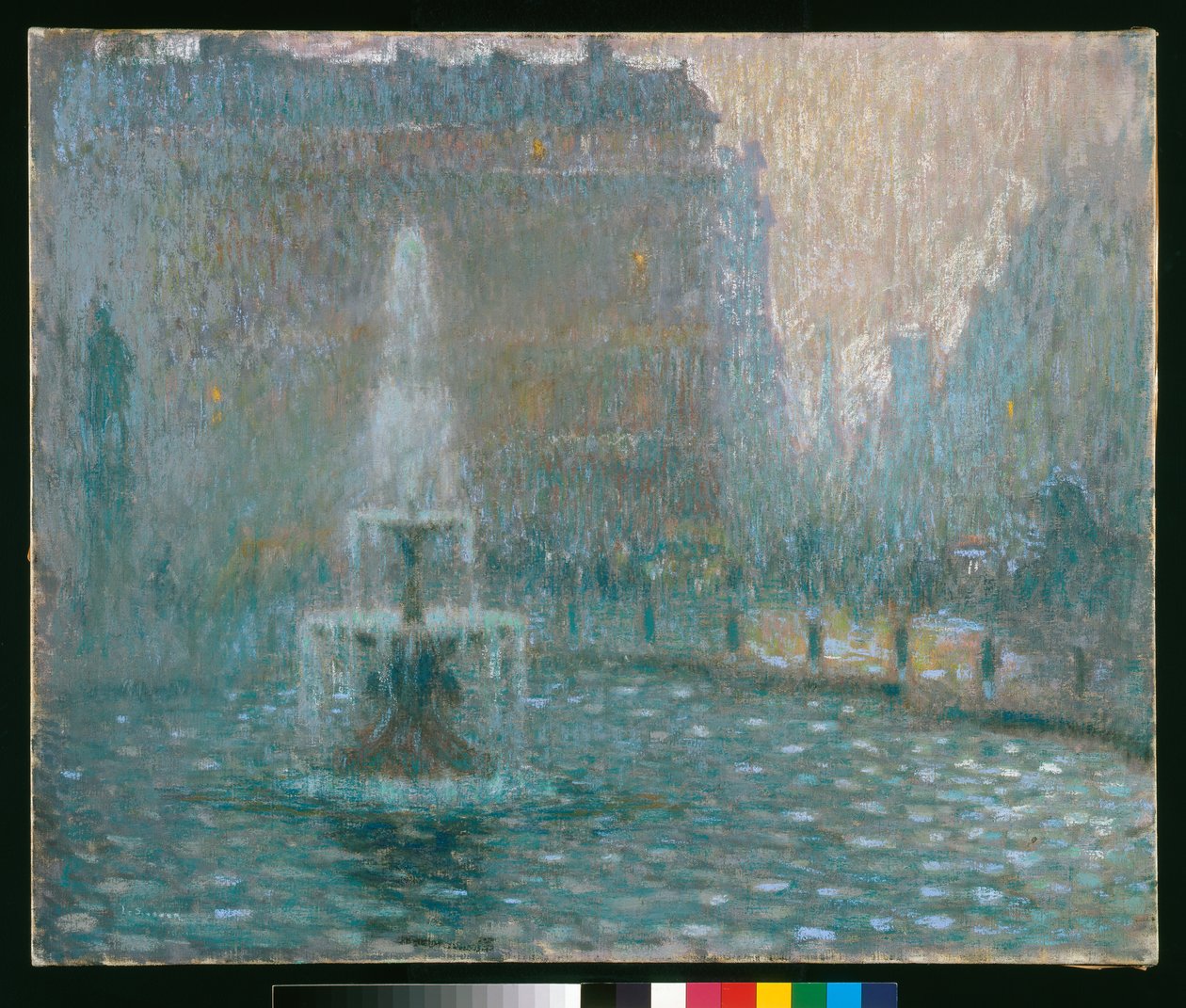 Trafalgar Square, ca. 1908 (pastell) av Henri Eugene Augustin Le Sidaner