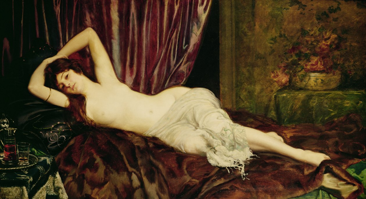 Liggende naken av Ignace Henri Jean Fantin Latour
