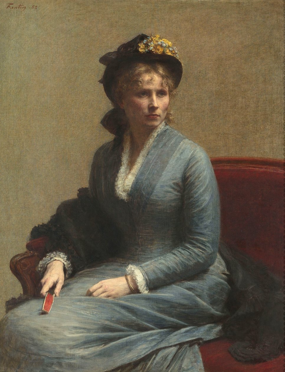 Retrato de Mlle C. D. [Charlotte Dubourg] av Ignace Henri Jean Fantin Latour