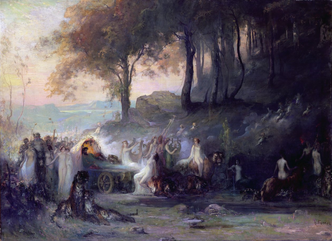 En hedensk prosesjon, 1896 av Henri Foreau