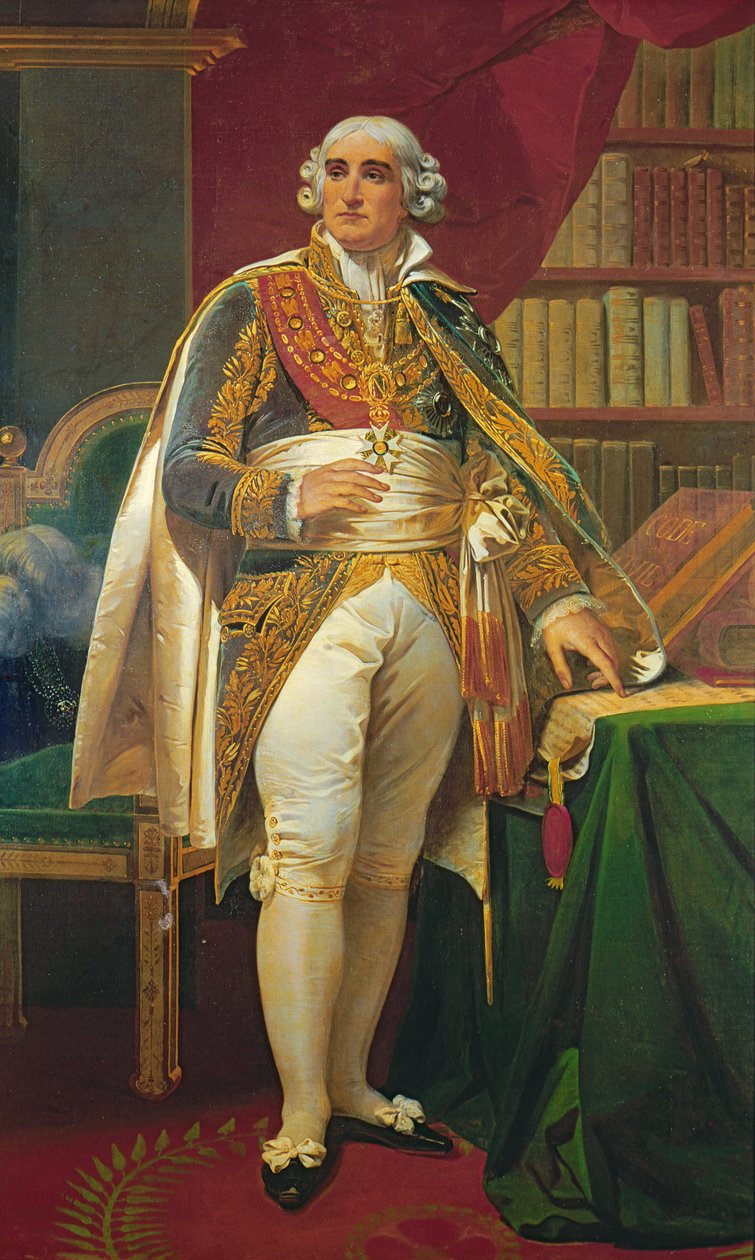 Portrett av Jean-Jacques-Regis de Cambaceres (1753-1824) av Henri Frederic Schopin