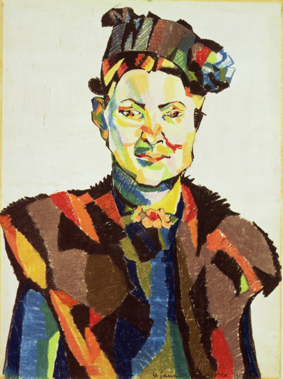 Sophie, 1913 (pastell på panel) av Henri Gaudier Brzeska