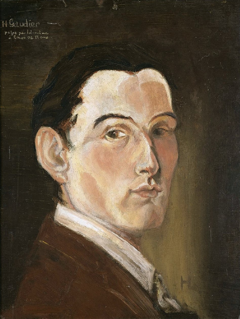 Selvportrett av Henri Gaudier Brzeska