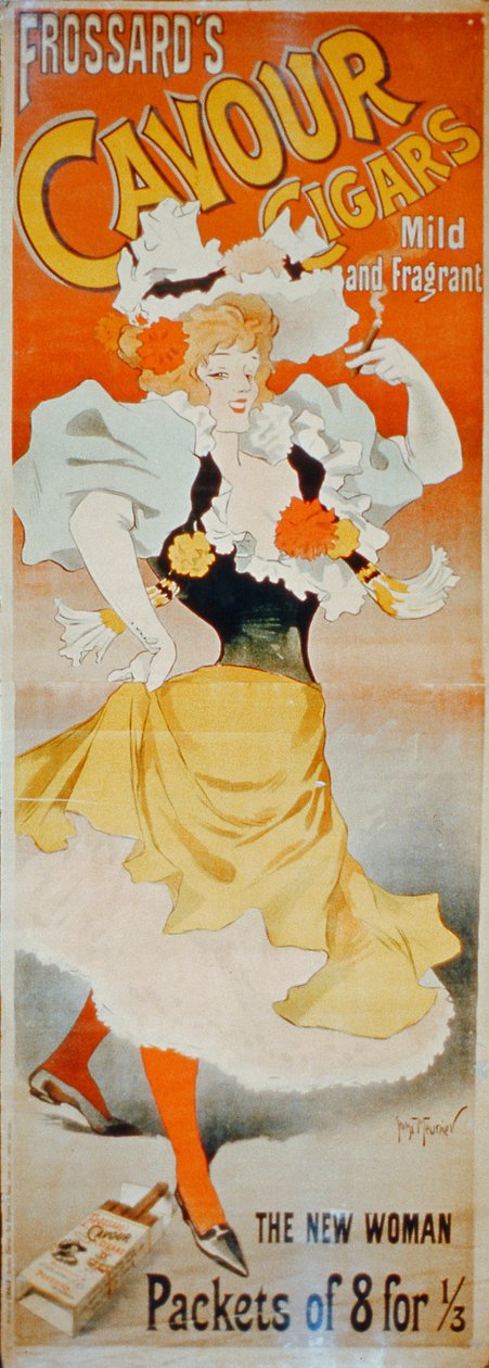 Plakat som annonserer «Frossard's Cavour Cigars» av Georges Meunier