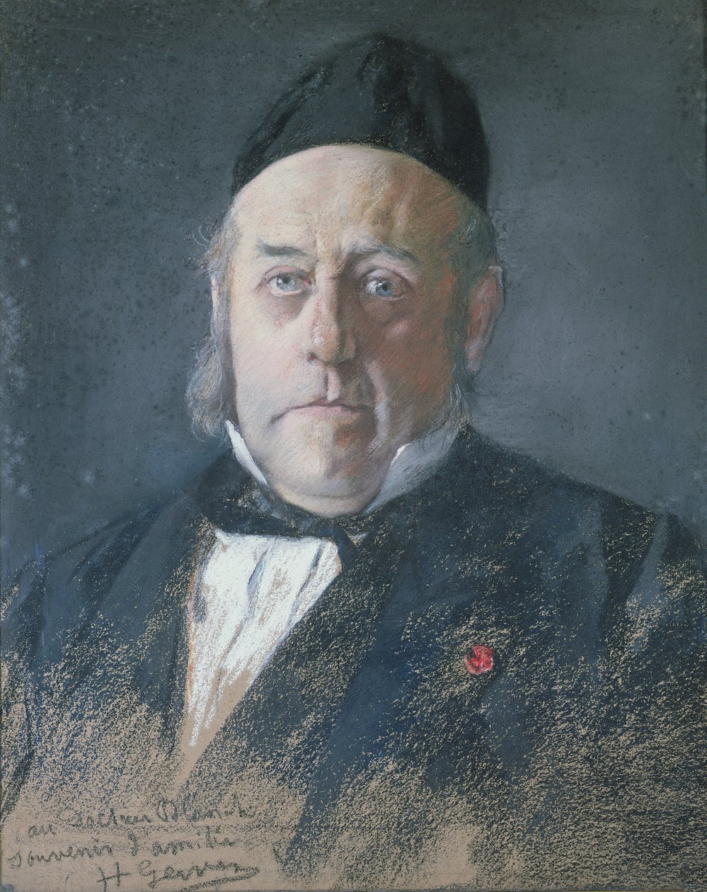 Antoine-Emile Blanche (1820-93) (pastell på papir) av Henri Gervex