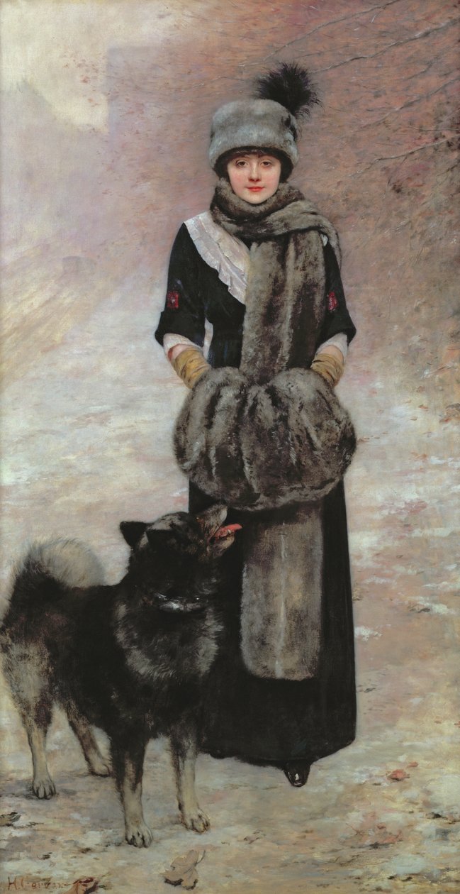 Portrett av Colette Gervex, datter av kunstneren, 1910 av Henri Gervex