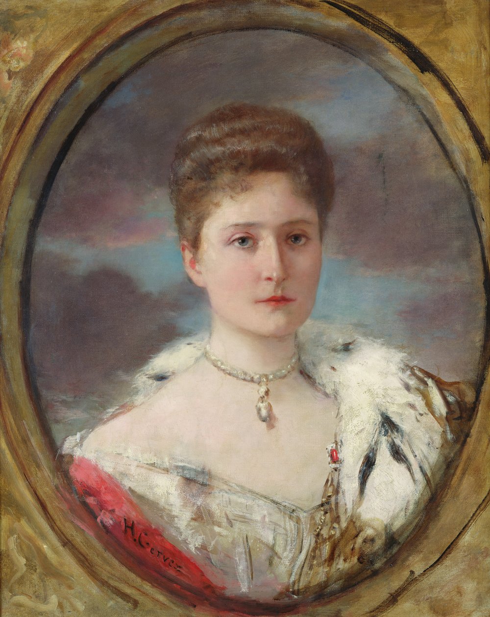 Portrett av tsarina Alexandra (1872-1918), 1898 av Henri Gervex