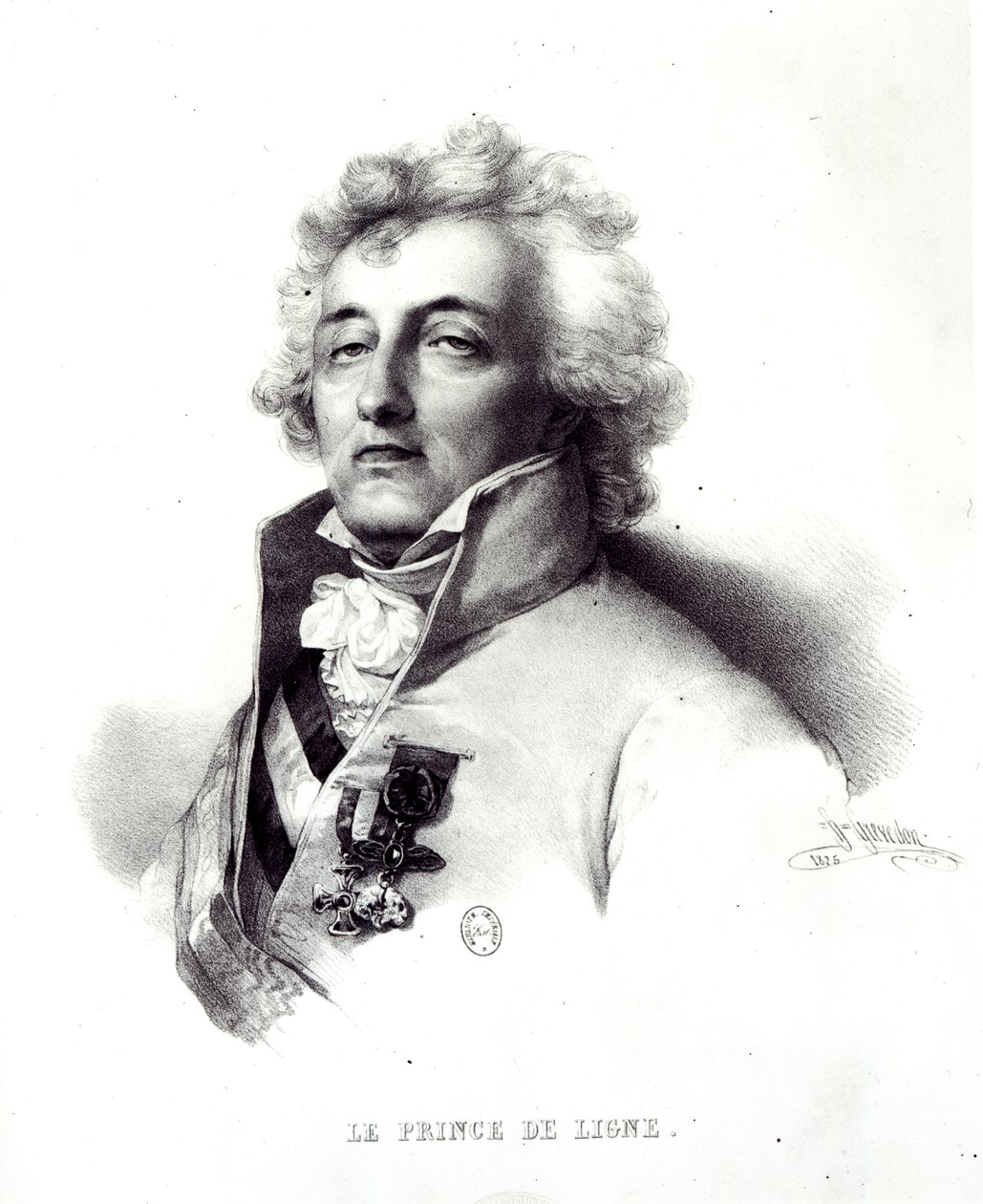 Portrett av marskalk Charles-Joseph (1735-1814) Prince of Line av Henri Grevedon