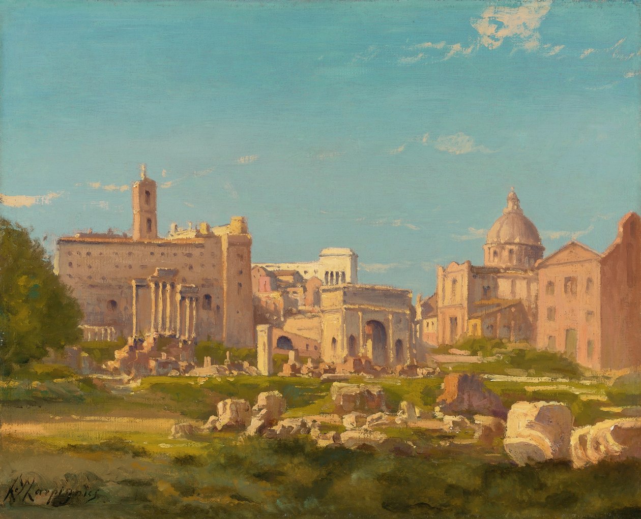 Det romerske forumet av Henri Joseph Harpignies