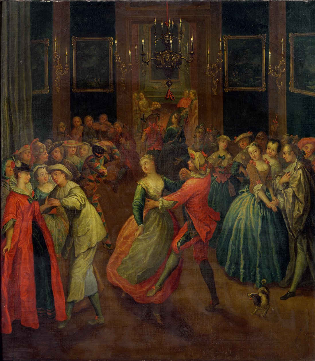 Kostymeballen av Henri Joseph Van Blarenberghe
