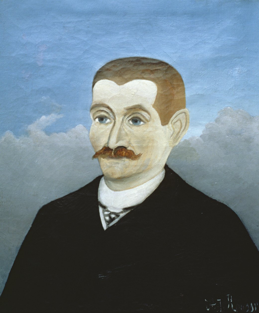 Portrett av en rødhåret mann av Henri Rousseau