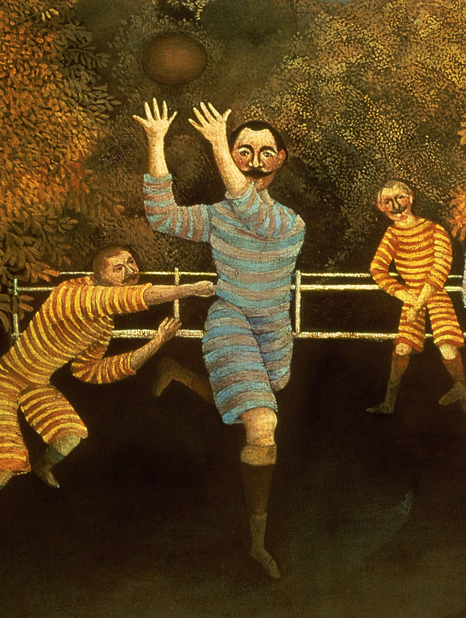 Fotballspillerne, 1908 (detalj av 120790) av Henri Rousseau