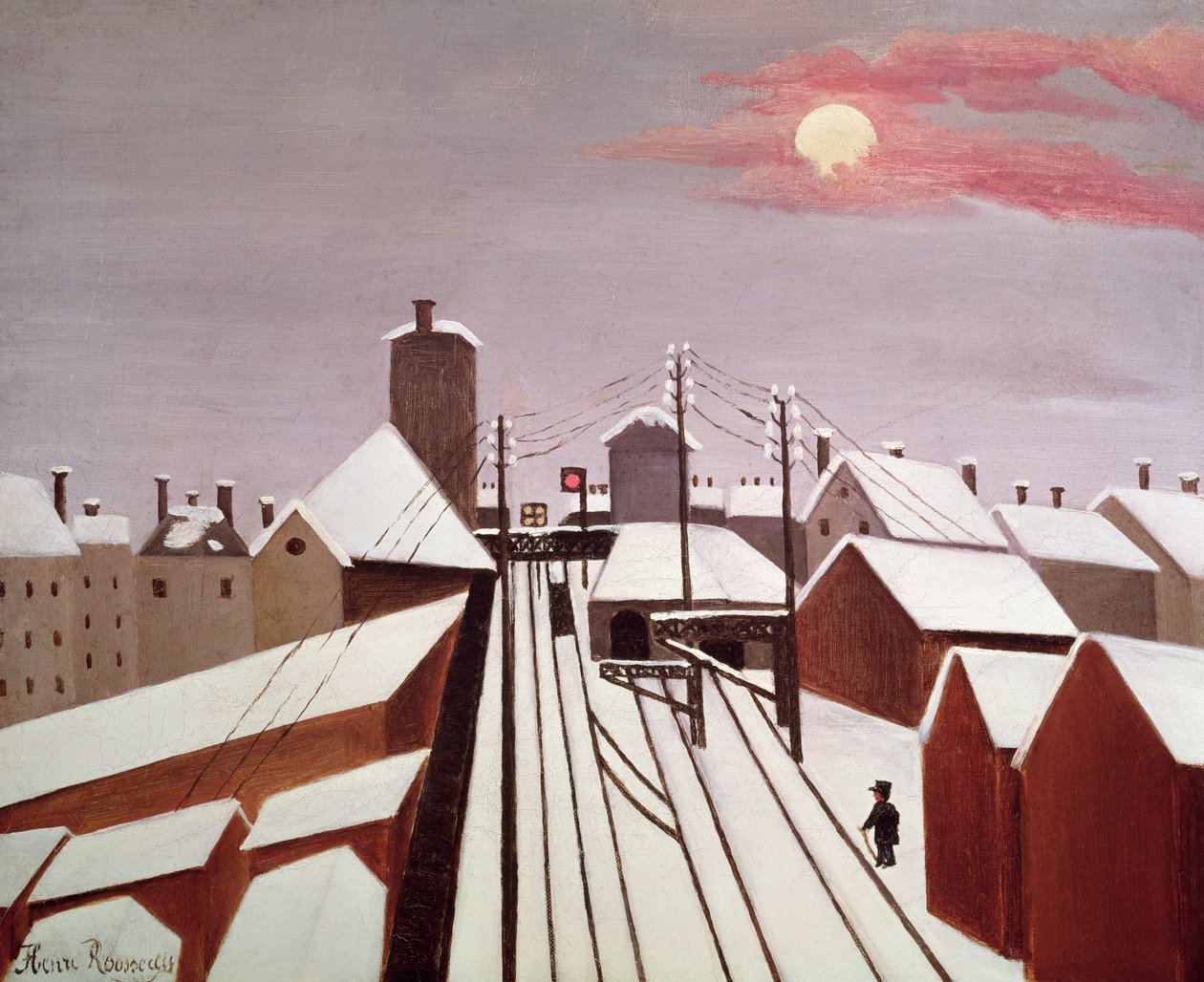 Jernbanen av Henri Rousseau