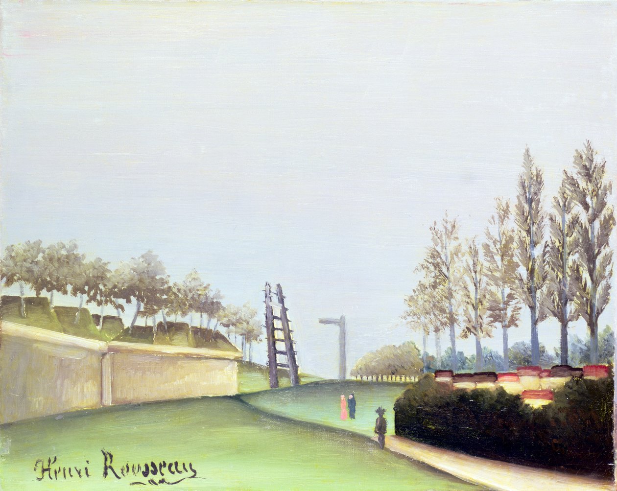 Utsikt fra Porte de Vanves, Paris, 1909 av Henri Rousseau