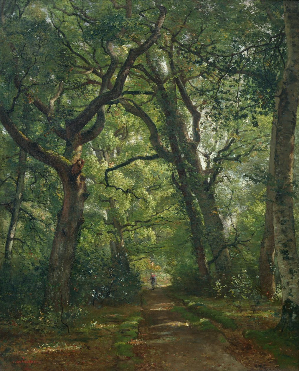 Stien i skogen, 1864 av Henri Joseph Constant Dutilleux
