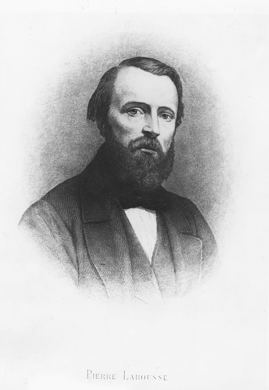 Portrett av Pierre Larousse av Henri Joseph Dubouchet