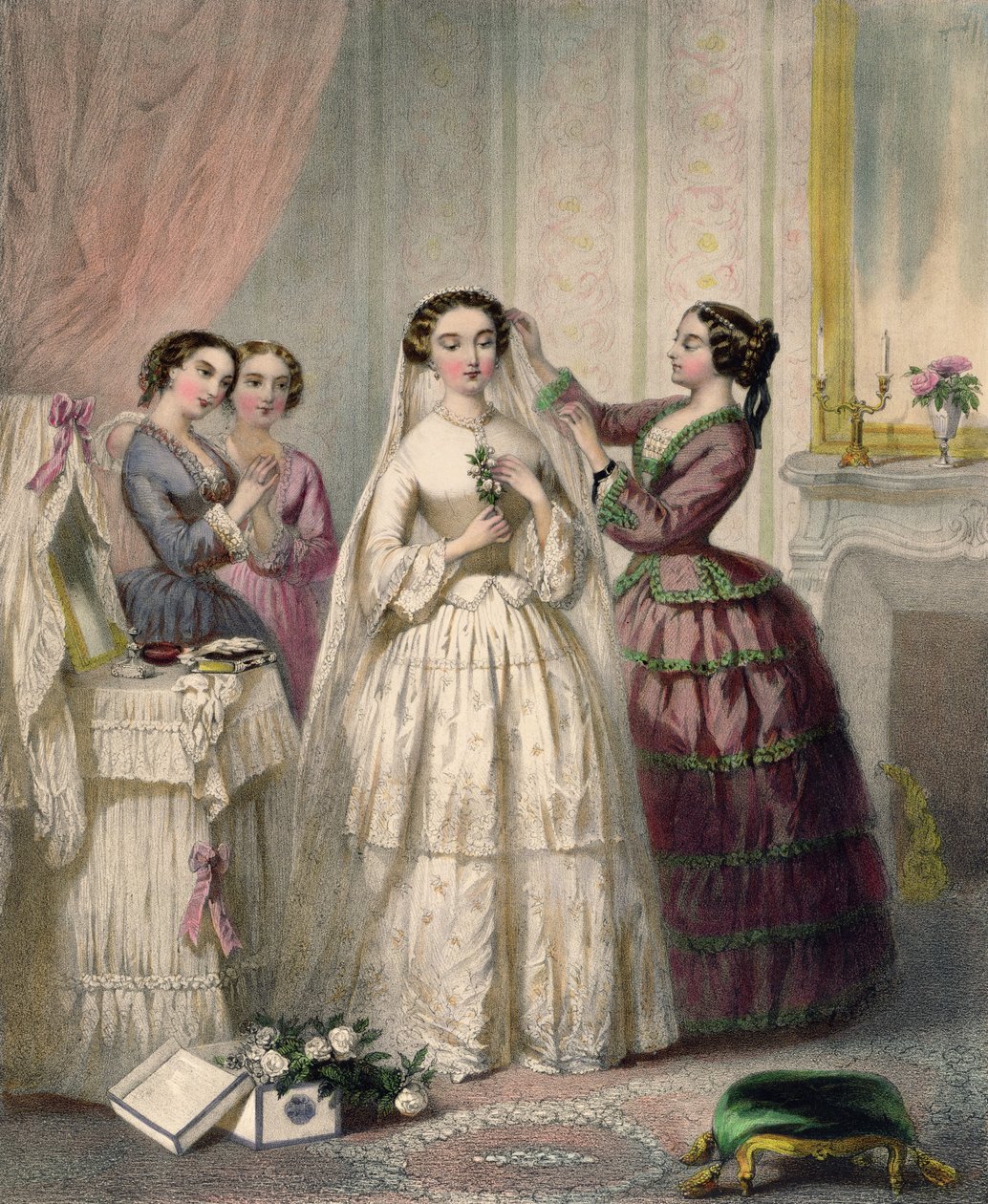 Bruden, gravert av J. Battannier, 1852-53 av Henri Lafon