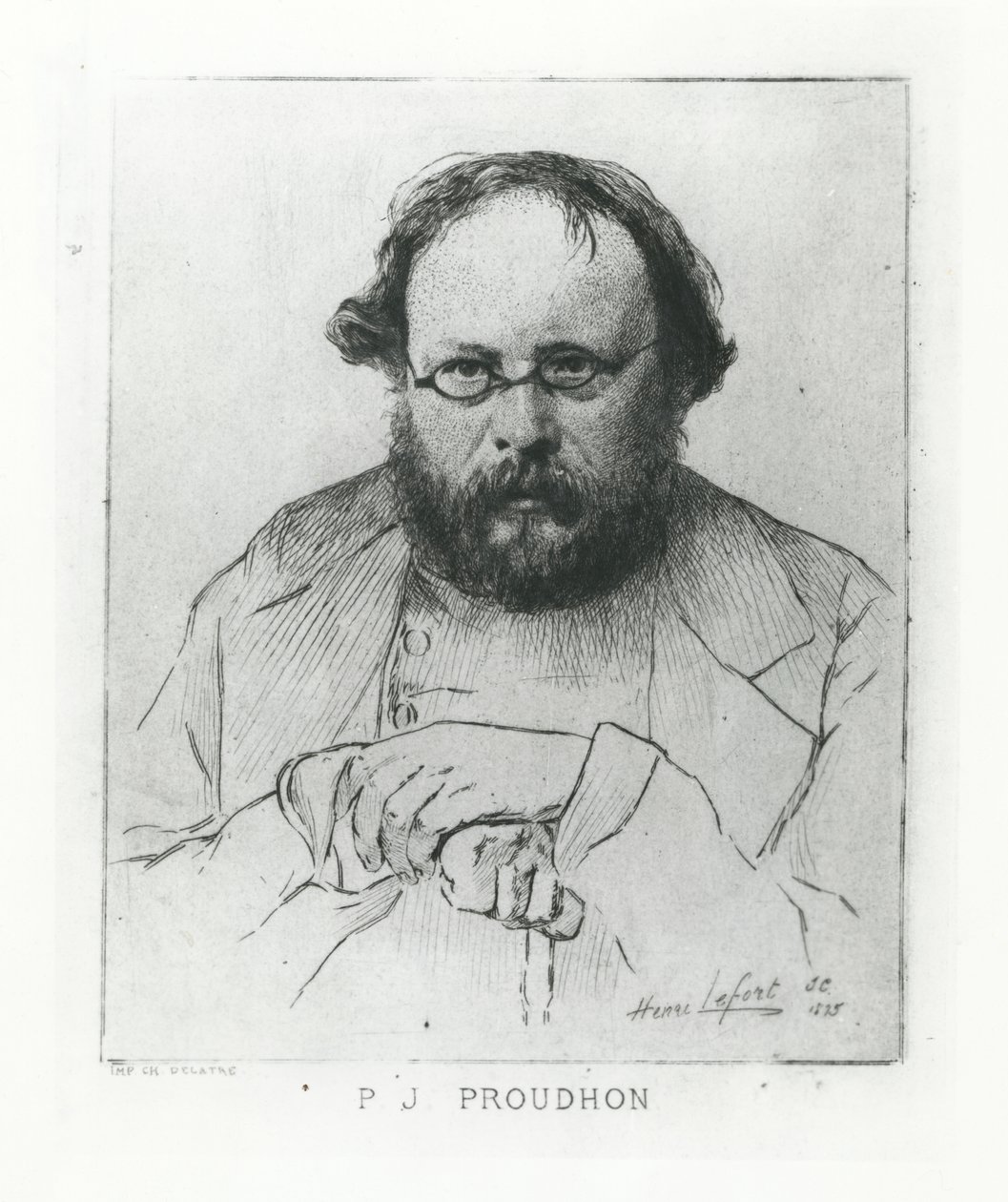 Pierre-Joseph Proudhon, 1895 av Henri Lefort