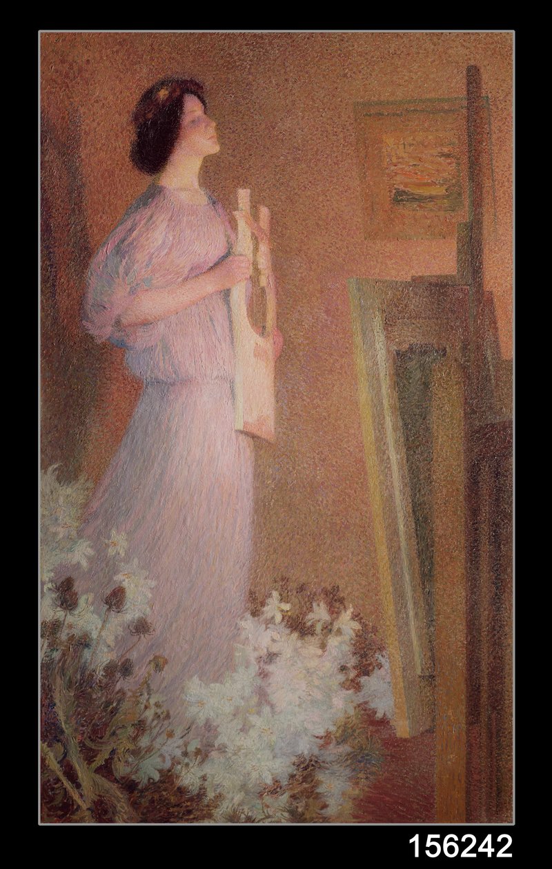 Malerens muse, ca.1900 av Henri Martin