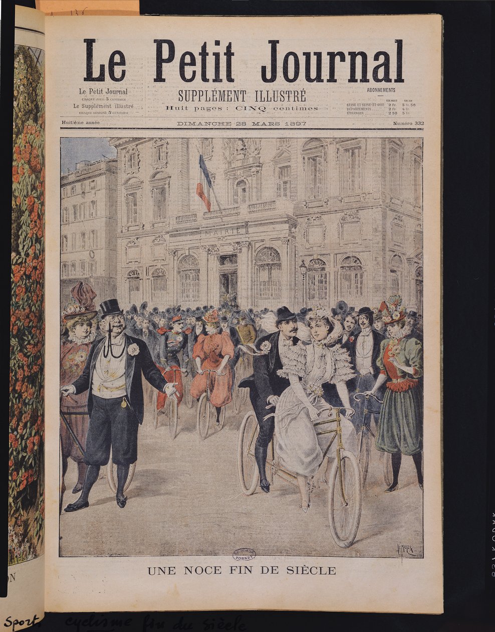 A Wedding on a Bicycle, forsideillustrasjon fra 