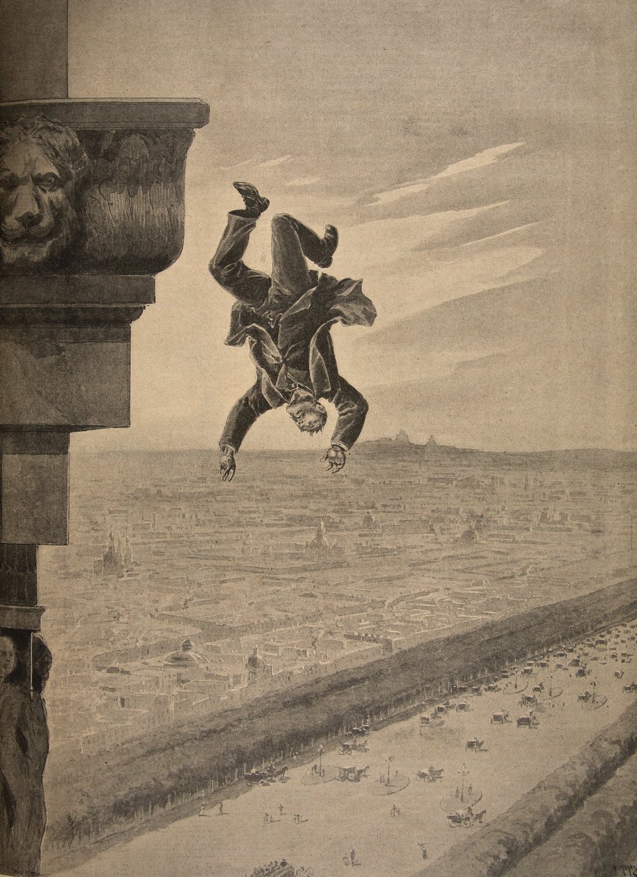 Suicide at the Arc de Triomphe, illustrasjon fra 