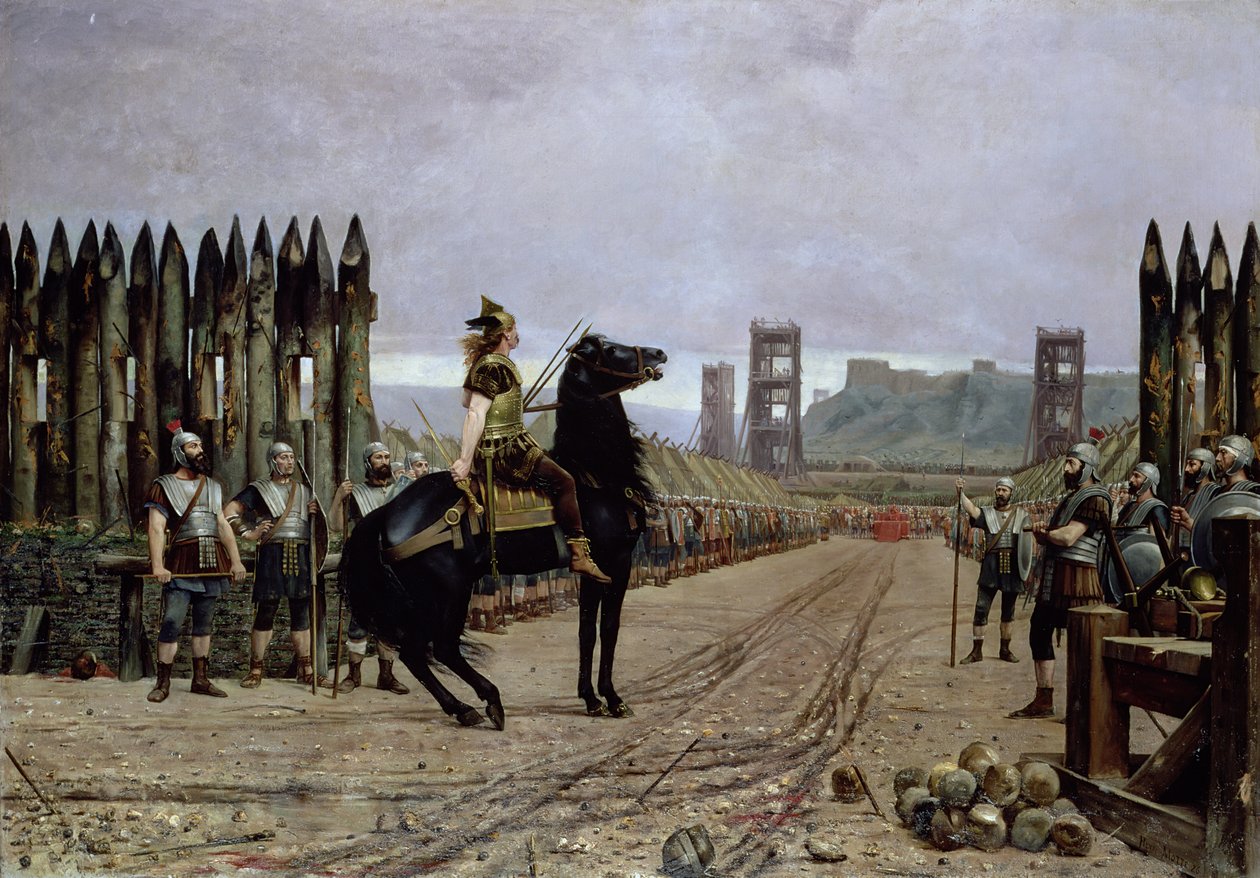 Vercingetorix (72-46 f.Kr.) før Cæsar, 52 f.Kr., 1886 av Henri Paul Motte