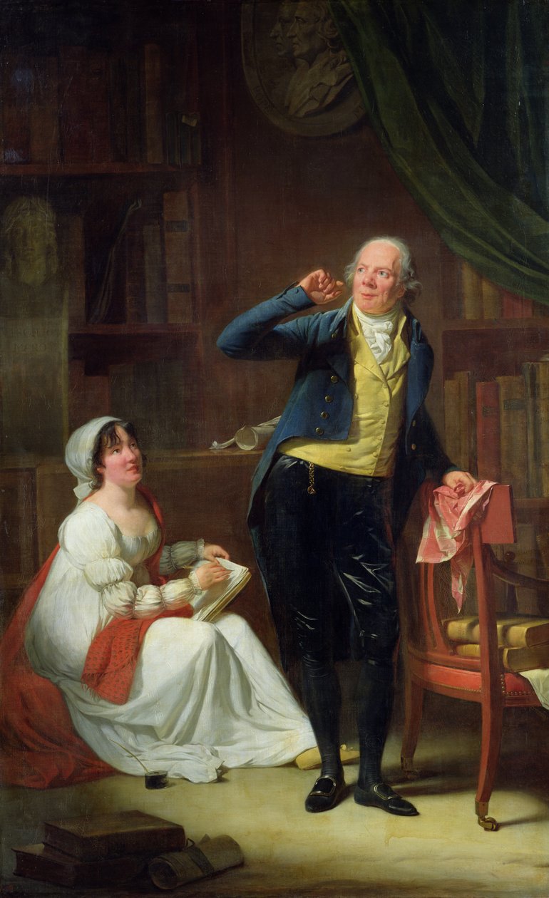 Jacques Delille (1738-1813) og hans kone, 1802 av Henri Pierre Danloux