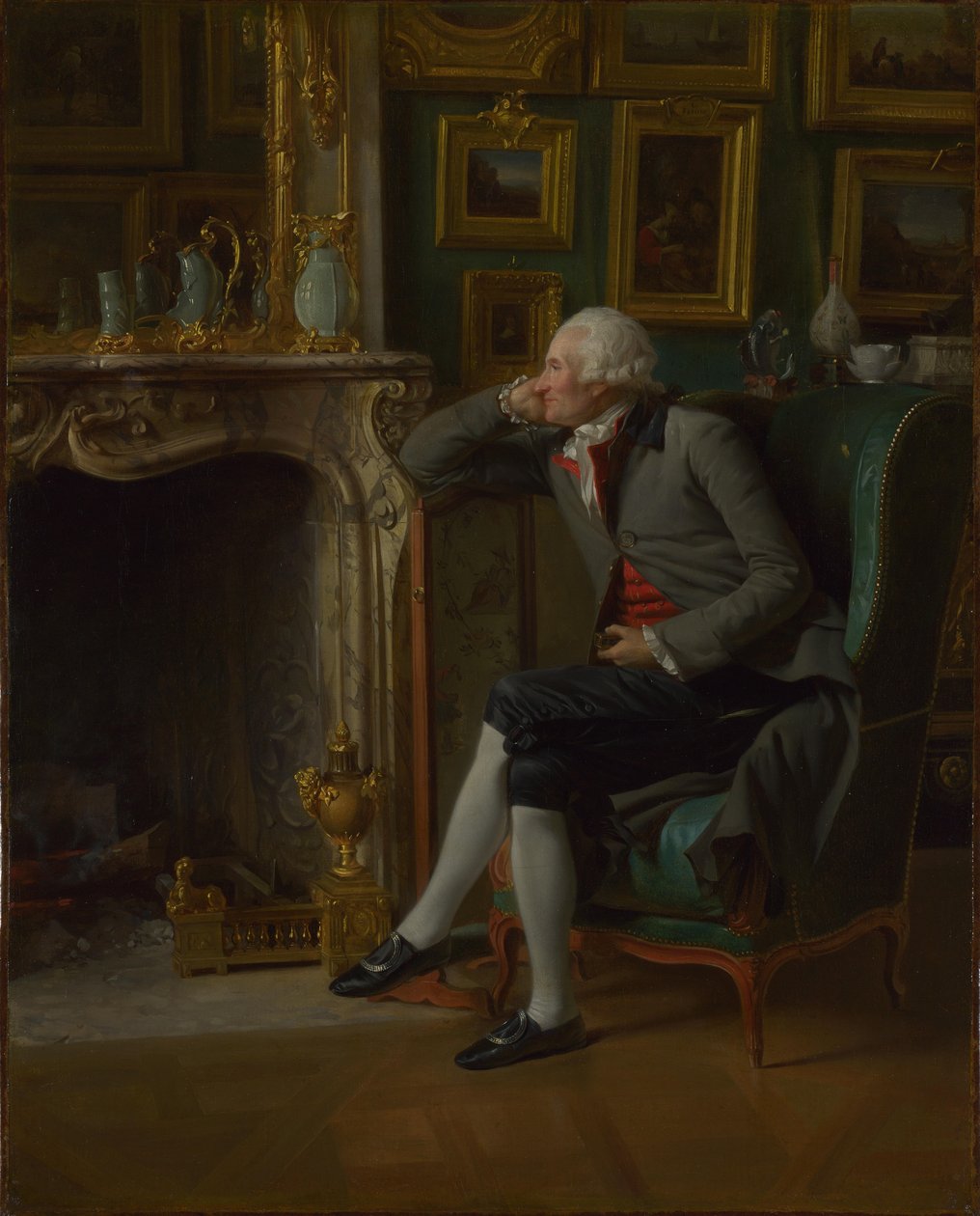 Baron de Besenval i selskapets salong Baron de Besenval i sin Salon de Compagnie av Henri Pierre Danloux