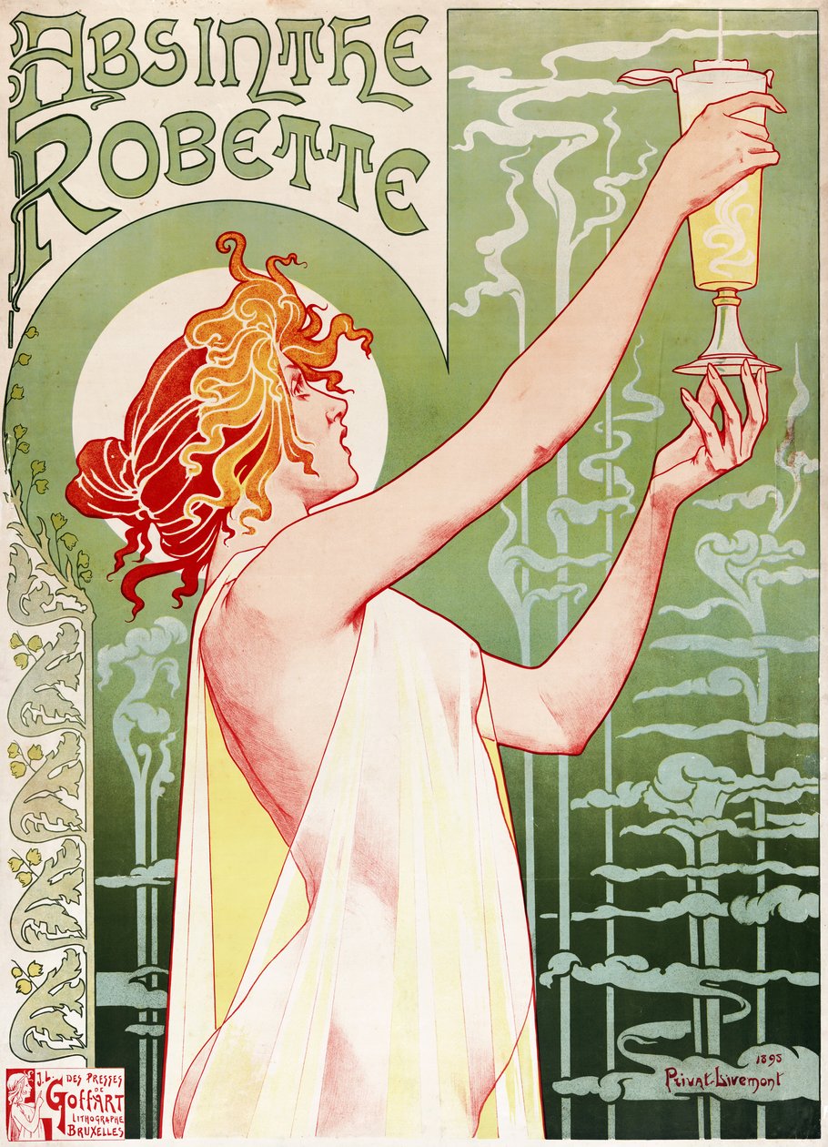 Absinthe Robette av Privat Livemont
