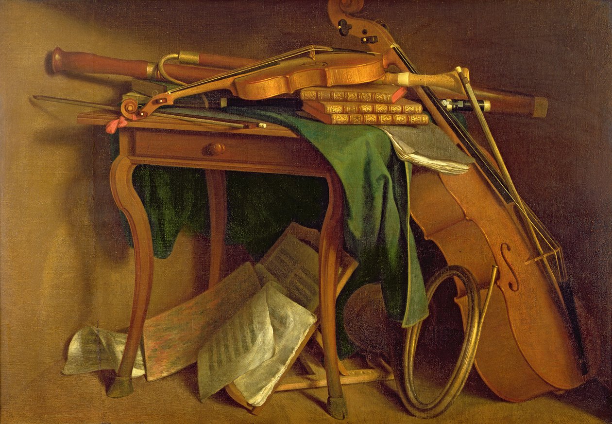 Musikerens bord, ca. 1760 av Henri Roland de la Porte