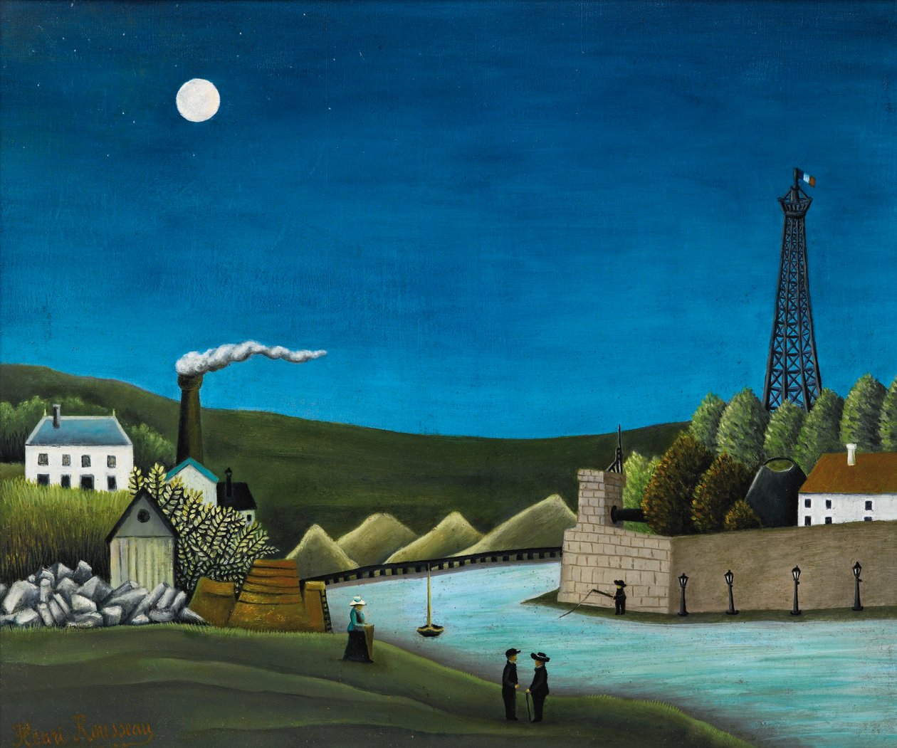 Seinen på Suresnesl av Henri Rousseau