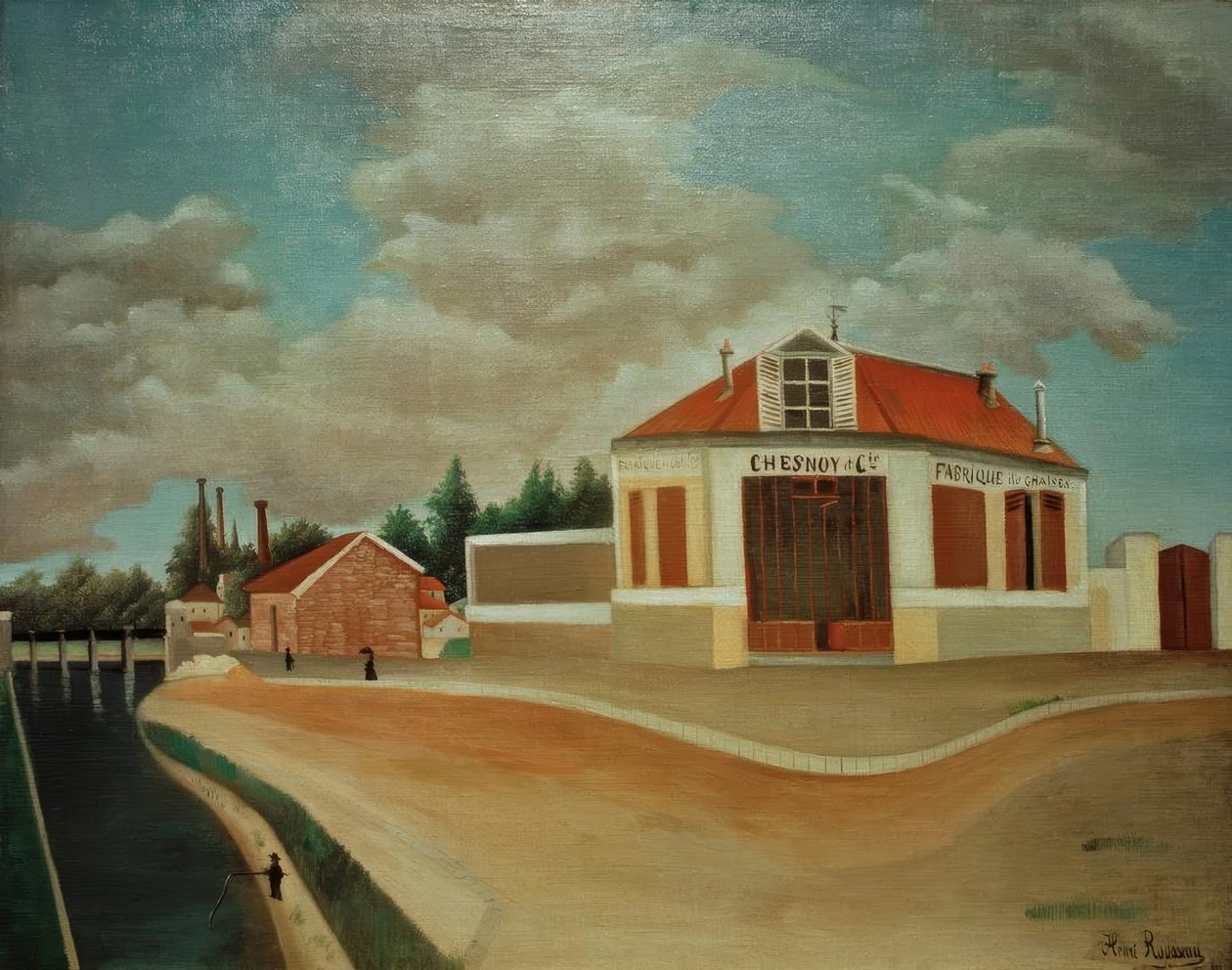 Stolfabrikken i Alfortville av Henri Rousseau