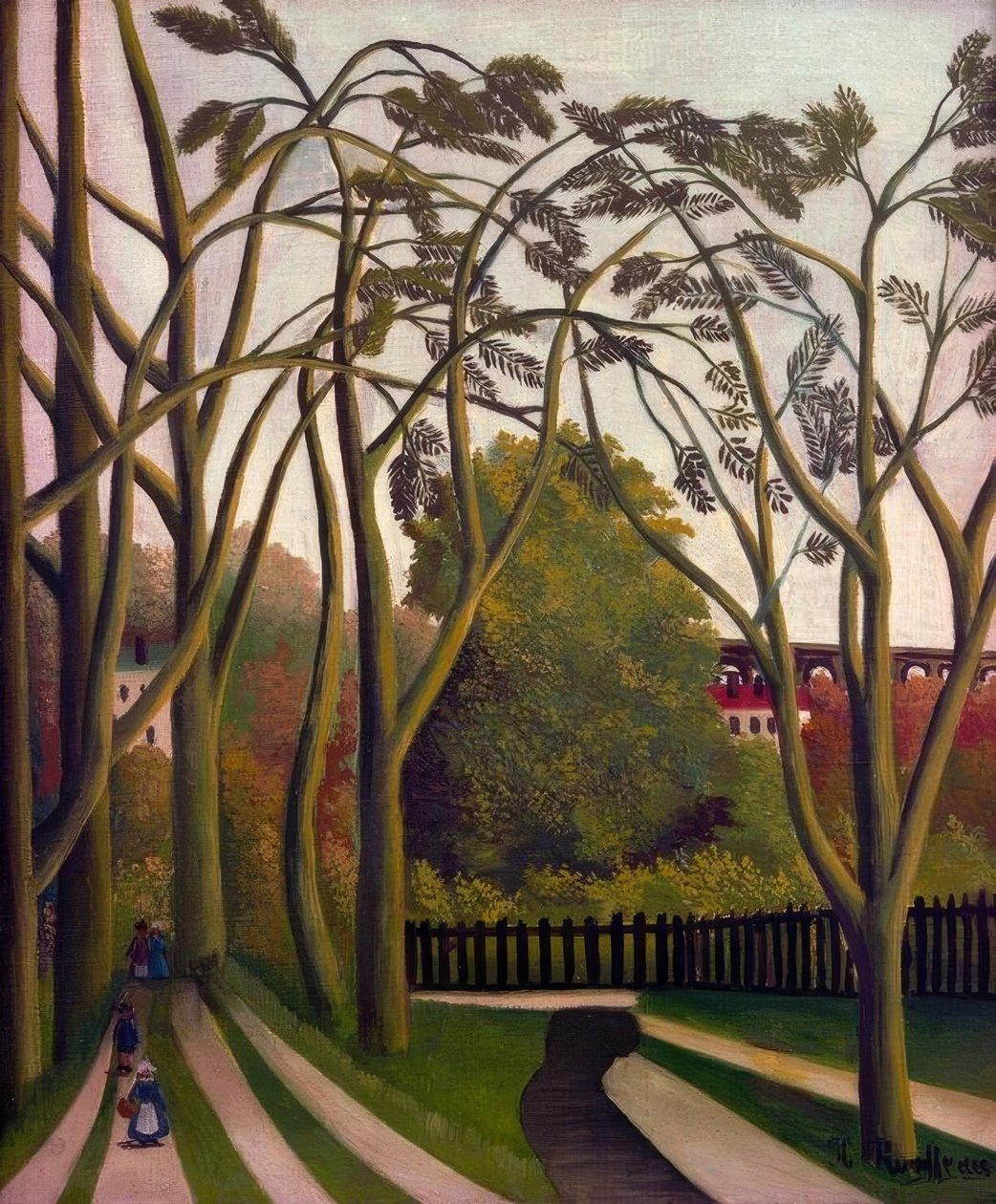 Landskap ved bredden av Bièvre nær Bicêtre om våren av Henri Rousseau