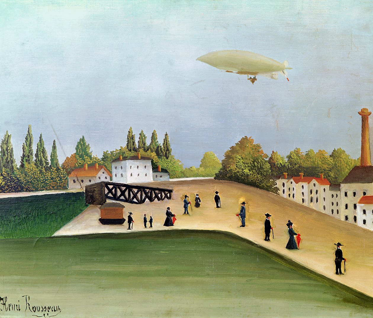 Kai ved Ivry, ca. 1908 av Henri Rousseau