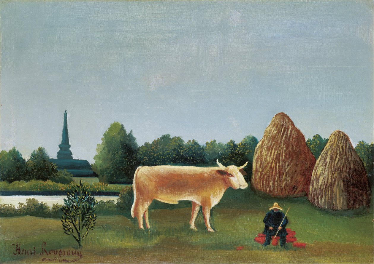 Scene i Bagneux i utkanten av Paris av Henri Rousseau