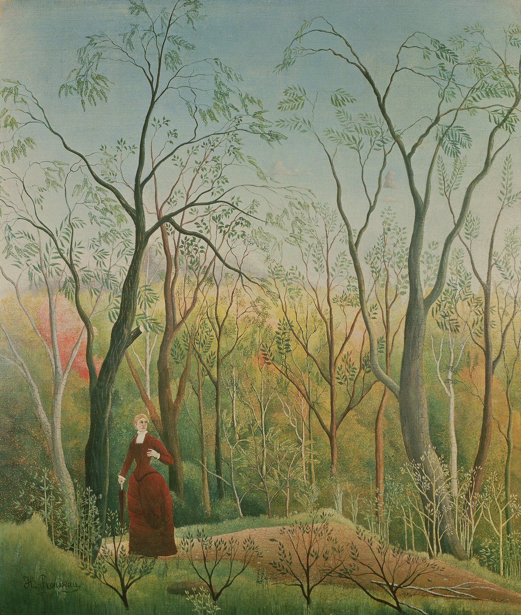 Turen i skogen, 1886-90 av Henri Rousseau