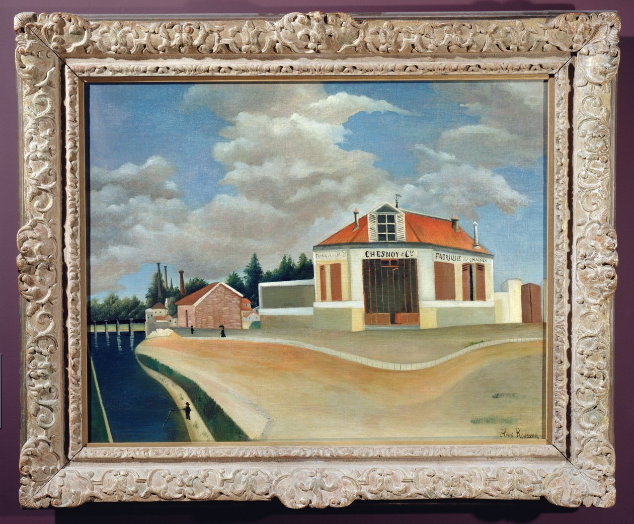 Stolfabrikken i Alfortville, ca. 1897 (se også 869820) av Henri Rousseau
