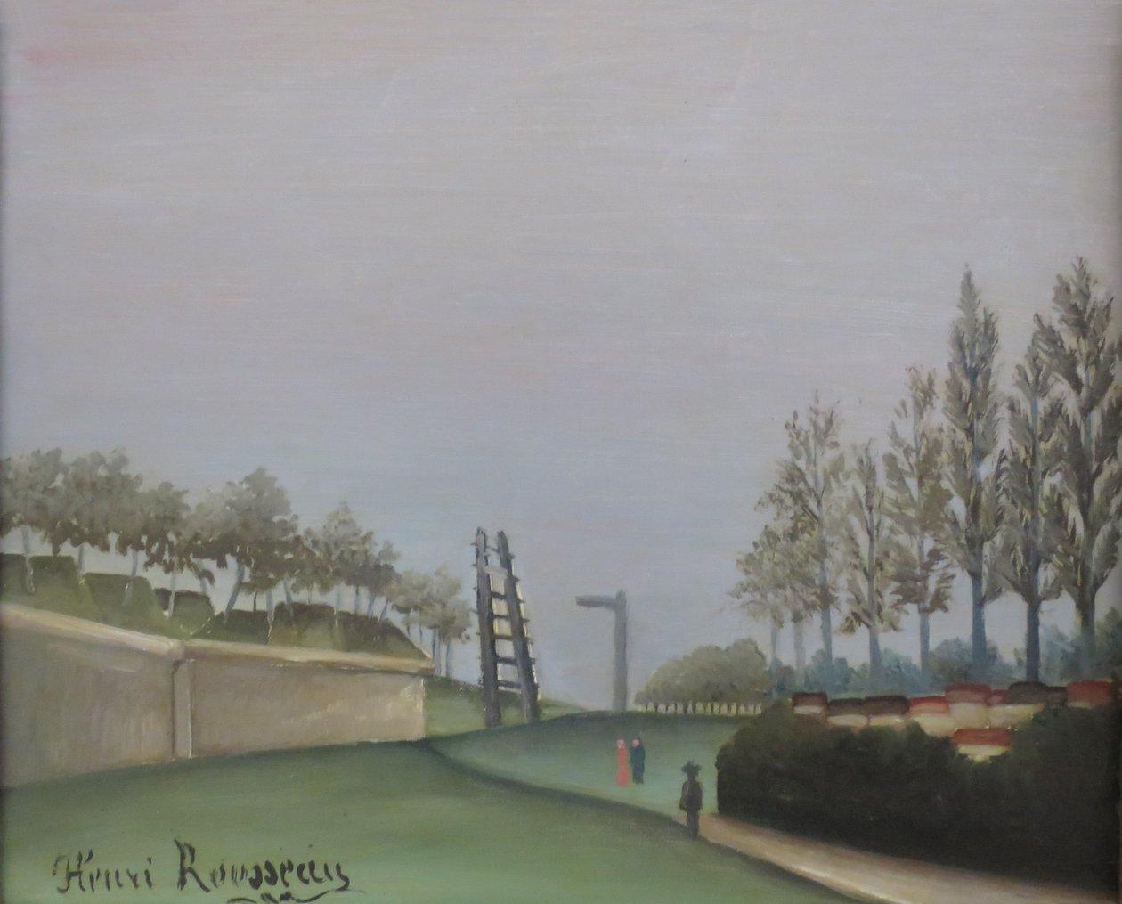 Utsikt over festningsverkene fra Porte de Vanves av Henri Rousseau