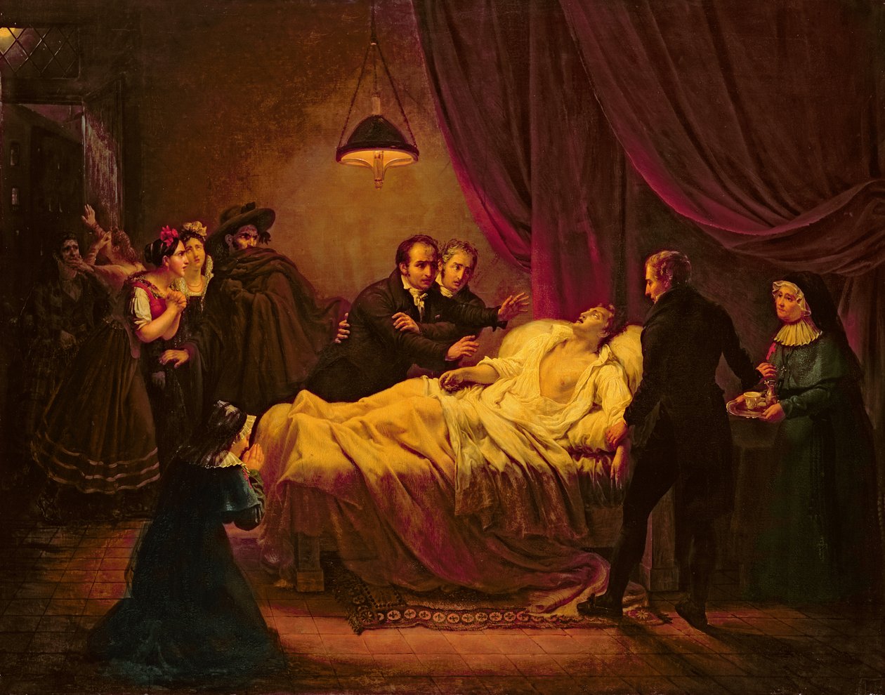 The Death of Mazet, 1821 av Henri Serrur