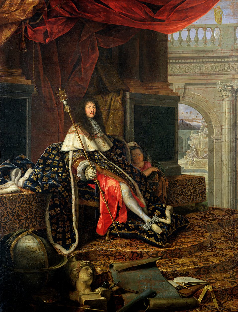 Portrett av Ludvig XIV (1638-1715) 1668 av Henri Testelin
