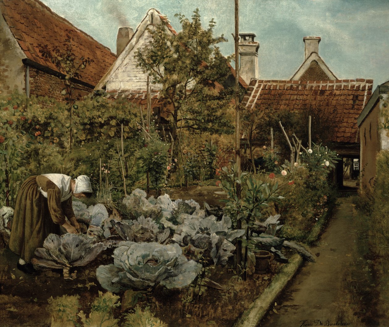 En flamsk hage av Henri de Braekeleer
