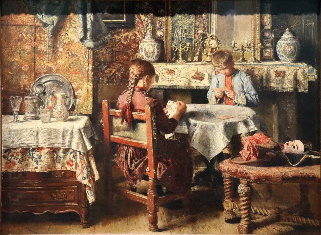 Kortspill av Henri de Braekeleer