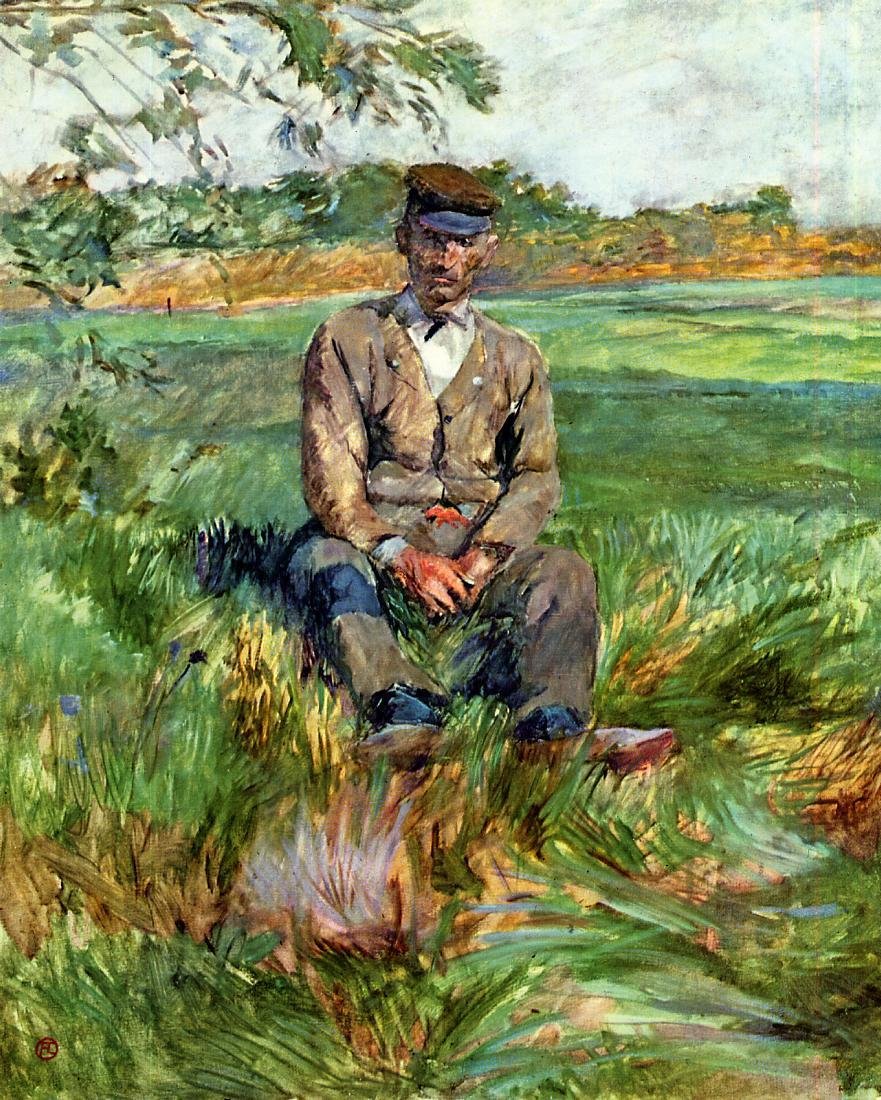 En arbeider på Celeyran av Henri de Toulouse Lautrec
